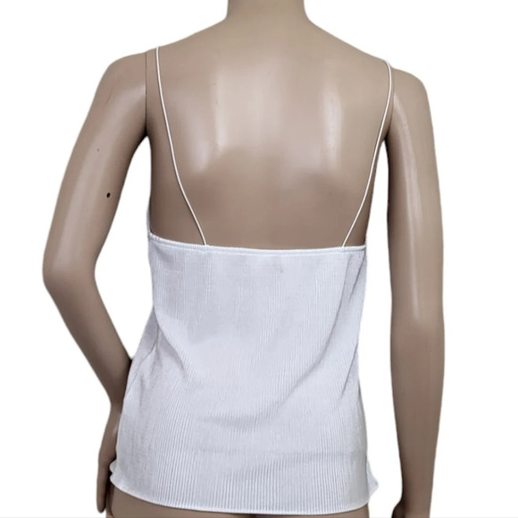 Free People Intimately Pinstriped Glossy Top Blouse - Picture 3 of 4